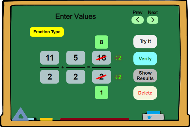 Practice adding fractions, resource 1