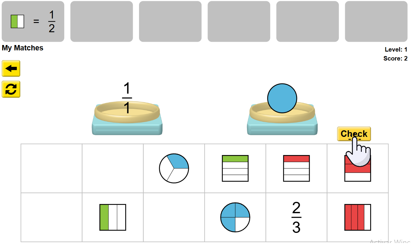 Fraction Matcher Fraction Matcher: Game