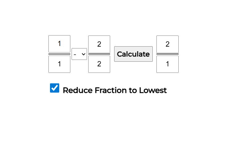 All Fractions Calculator All Fractions Calculator