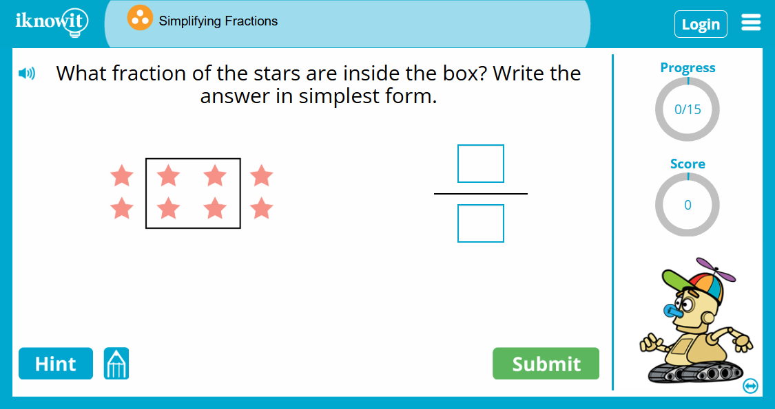 Simplifying Fractions Game Simplifying Fractions Game