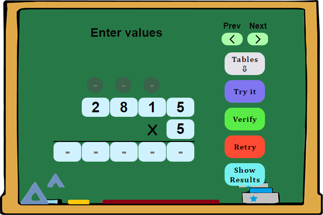 tens multiplication with game