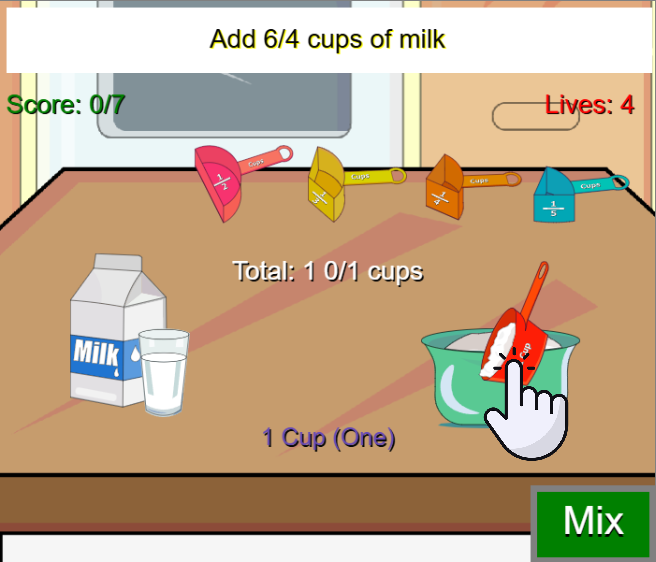 Fraction Game: My Little Kitchen Fraction Game: My Little Kitchen