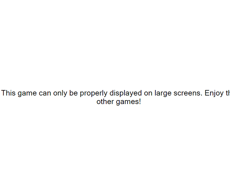 The Multiplication Game, you can not play this game on smaller devices